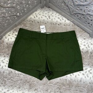 NWT! J.Crew olive green khaki shorts size 8 preppy academia gorpcore wanderlust